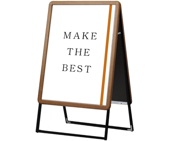 常磐精工 ポスターグリップスタンド看板 屋内用 B2 両面 木目 PGSK-B2RM 1台（ご注文単位1台）【直送品】