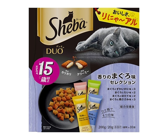 マースジャパンリミテッド シーバ デュオ 15歳以上 香りのまぐろ味セレクション 200g SD41 1個（ご注文単位1個）【直送品】