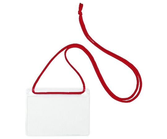 オープン工業 吊り下げ名札 名刺用 10枚 赤 NL-11-RD 1袋(ご注文単位1袋)【直送品】