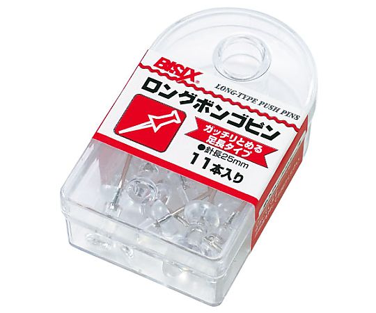 ミツヤ ロングボンゴピン 透明 11本×5箱入 BX1-4-T 1ケース（ご注文単位1ケース）【直送品】