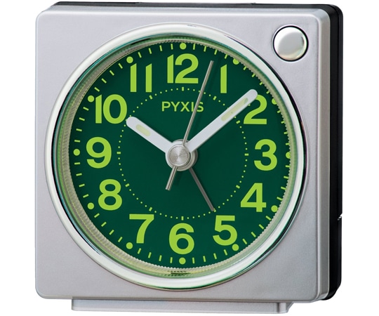 セイコー ピクシス 目覚まし時計 65×64×38mm 銀色 NR450S 1個(ご注文単位1個)【直送品】