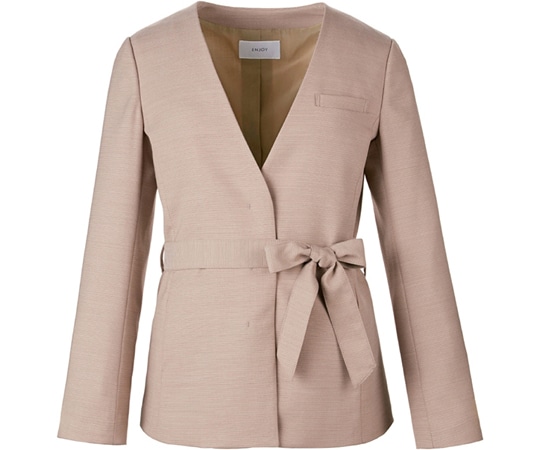 カーシーカシマ ENJOY ジャケット SUSTINA MAT WORSTED ベージュ 15号 EAJ800 1枚（ご注文単位1枚）【直送品】