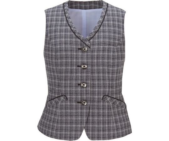 カーシーカシマ ENJOY ベスト CHARMING TWEED ネイビー 7号 EAV870 1枚（ご注文単位1枚）【直送品】