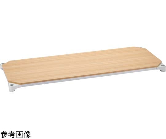 エレクター ベーシックシリーズウッドシェルフ W900×D600mm ナチュラルウッド ホワイトフレーム 棚用 B2436MNW1 1枚（ご注文単位1枚）【直送品】