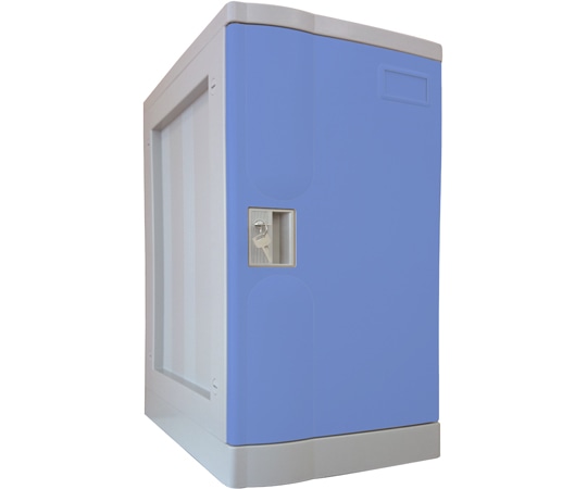 宮成製作所 プラボックス Lサイズ シリンダー錠 ブルー ベース付 PB-CLB1 1台(ご注文単位1台)【直送品】