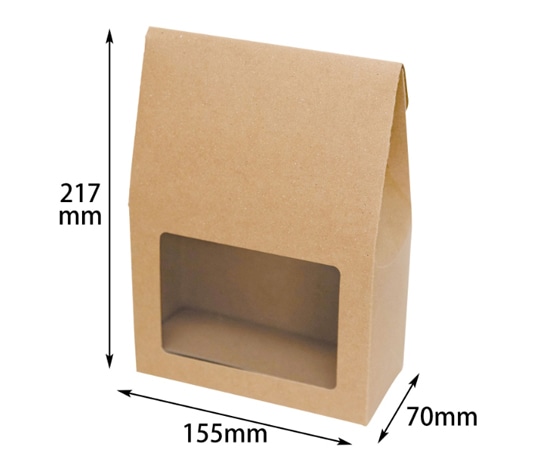ヤマニパッケージ 贈答箱 ミエルBOX クラフト LL 200枚 16-337 1ケース（ご注文単位1ケース）【直送品】