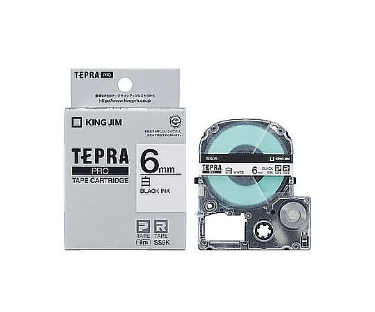 キングジム 6mm テープカセット(白) EA761DK-64 1個(ご注文単位1個)【直送品】