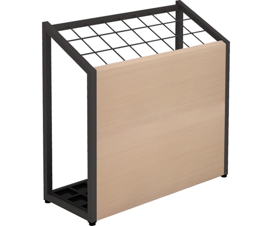 Y2K 傘立て600 ブラック脚 ナチュラル天板 1台(ご注文単位1台)【直送品】