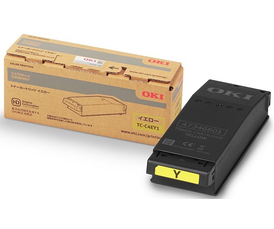 OKI トナーカートリッジ イエロー (C650dnw) TC-C4EY1 1台(ご注文単位1台)【直送品】