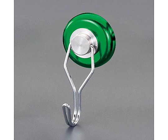 アズワン φ32mm/30kg マグネットフック(スイベル式/緑) EA781ET-75A 1個（ご注文単位1個）【直送品】