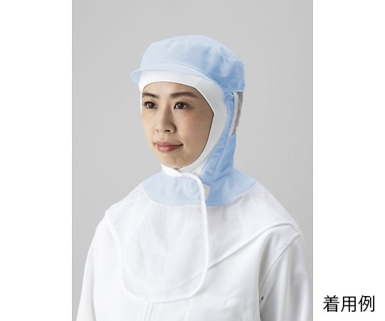 東洋リントフリー 毛髪落下防止フード 青 S 3K2351-B S 1枚 (ご注文単位1枚)【直送品】