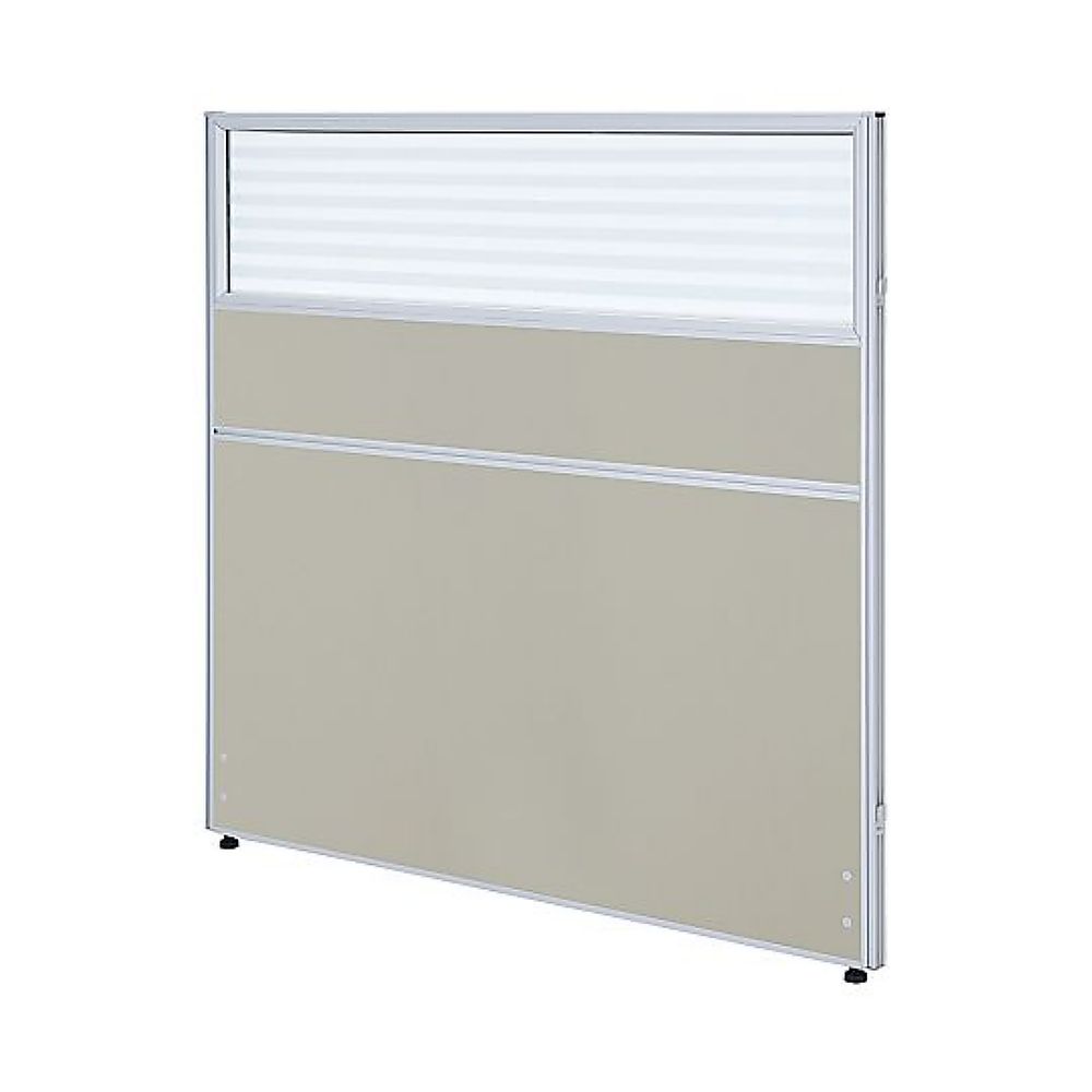 カグクロ ガラス型パーテーション ライトグレー H1200×W1200mm PNG1212-LG 1台(ご注文単位1台)【直送品】