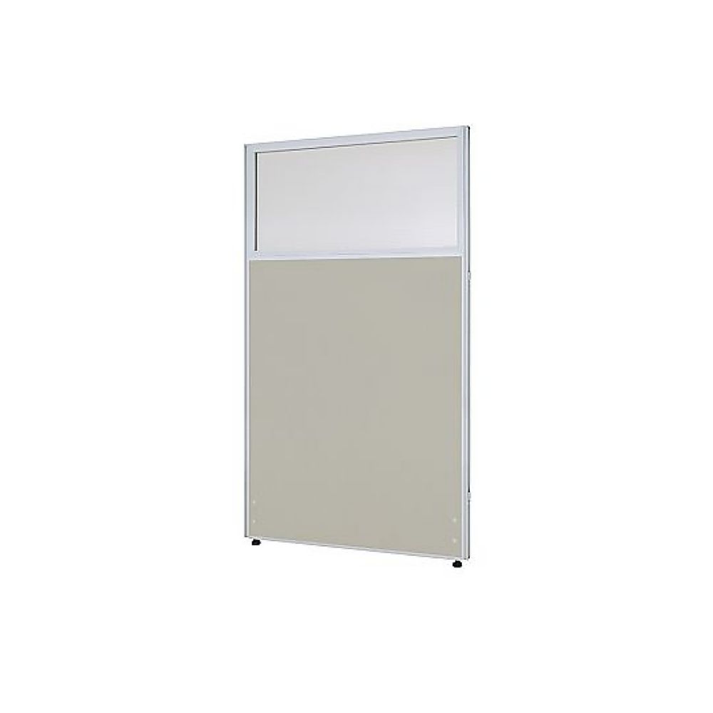 カグクロ クロス上部ポリカローパーテーションライトグレー H1400×W800mm PPN0814-LG 1台(ご注文単位1台)【直送品】