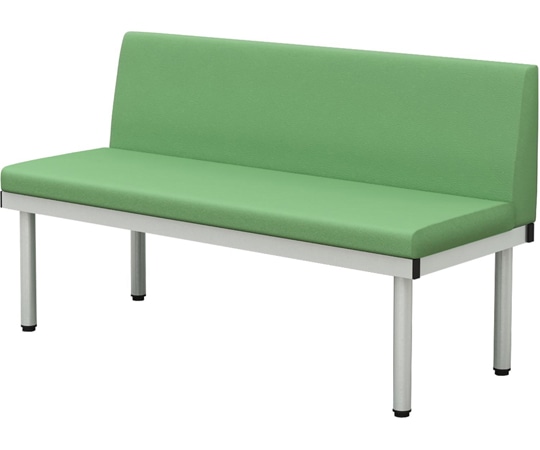 Y2K 背付きL型ベンチ 1200 グリーン  1台(ご注文単位1台)【直送品】