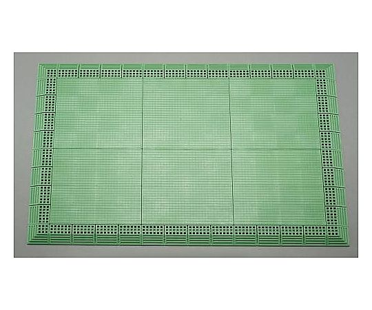 エスコ 750x1050m/13.5mm 導電性マット(連結式/緑) EA997RB-600 1セット (ご注文単位1セット)【直送品】