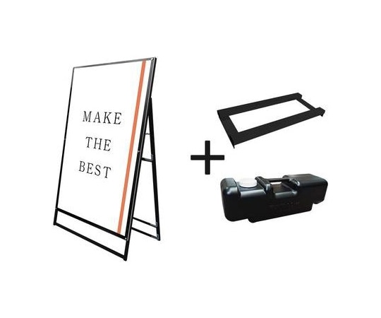 常磐精工 ブラックポスター用スタンド看板 A0片面ブラック ウエイトアーム・水タンクセット BPSSK-A0KB-3SET 1個(ご注文単位1個)【直送品】