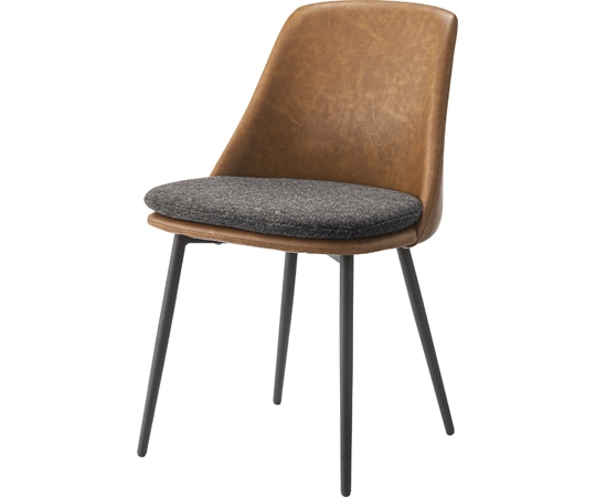 東谷 アファブル チェア ブラウン PC-362LBR 1個（ご注文単位1個）【直送品】