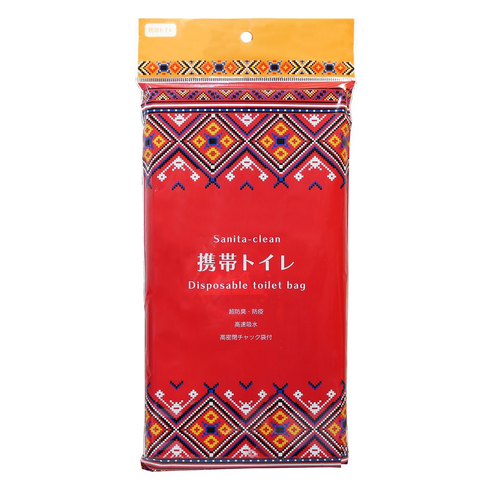 総合サービス Sanita-clean 携帯トイレ Rosa(ローザ) 1ケース(140個入) DG-173 1ケース（ご注文単位1ケース）【直送品】