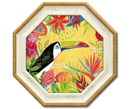 ユーパワー 八角 ミニゲル アートフレーム ファリダ ザマン｢トゥッティ フルッティ6｣ FZ-02553 1個（ご注文単位1個）【直送品】