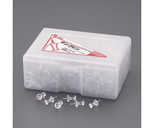 アズワン [透明]カラーピン(540本) EA762FC-62 1箱(ご注文単位1箱)【直送品】