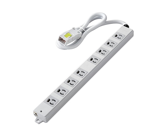 エレコム ハーネスタップ 8口 抜けどめあり 1m T-WHRM3810LG/RS 1個(ご注文単位1個)【直送品】