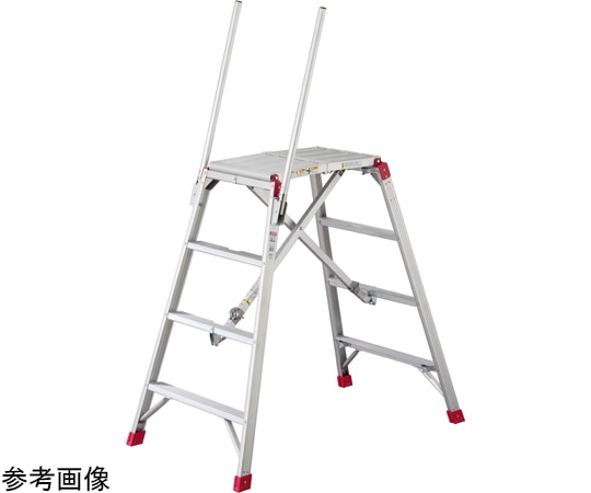 長谷川工業 可搬式作業台 お立ち台 天板(作業床)高さ(m):1.08~1.78 DSK-15S 1個 (ご注文単位1個)【直送品】