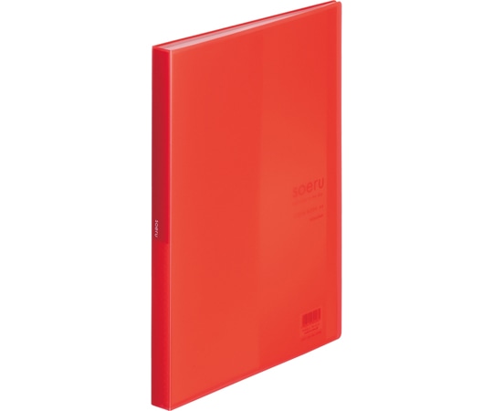 LIHITLAB SOERU クリヤーブック A4S型 ポケット40枚 サニーレッド N8102-3 1冊(ご注文単位1冊)【直送品】