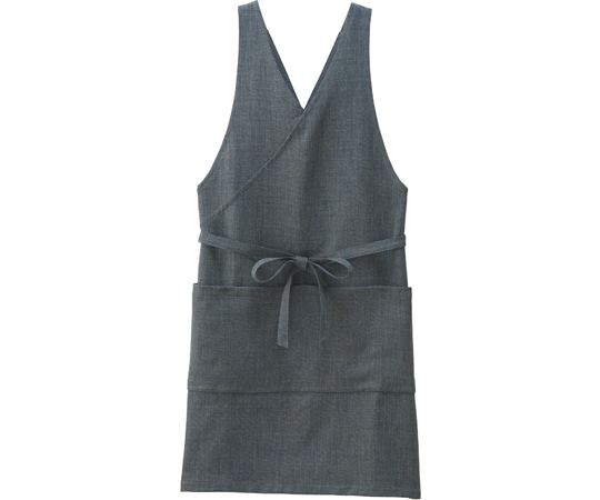 ボンマックス 胸当てエプロン FK7188 ブルーグレー フリー 1枚(ご注文単位1枚)【直送品】