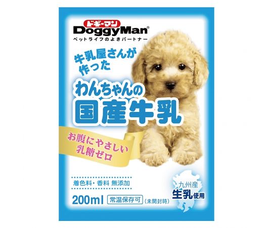 ドギーマンハヤシ わんちゃんの国産牛乳 200mL 1個(ご注文単位1個)【直送品】