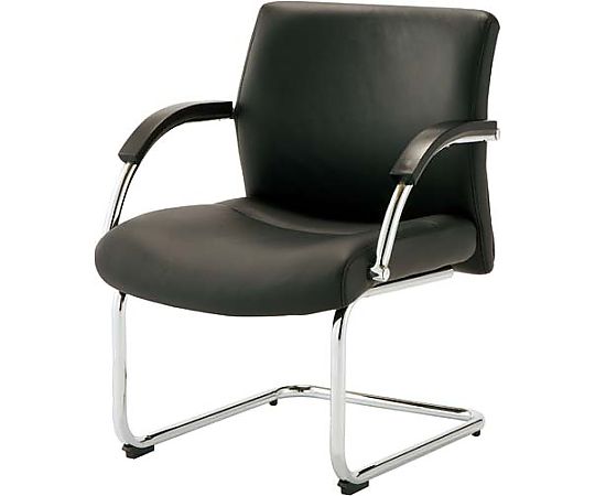 CLOVE アコールチェア 本革ブラック 肘付 Z-TCK11-LB 1台(ご注文単位1台)【直送品】