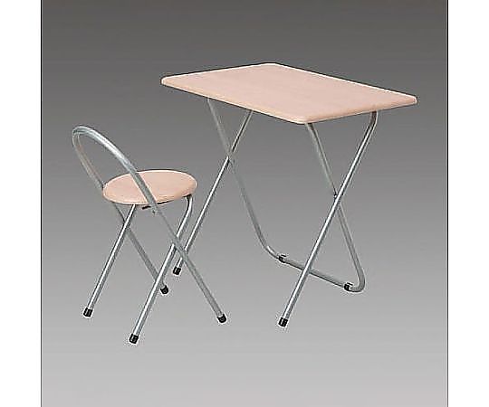 エスコ 800x500x710mm デスク(折畳式/チェアー付) EA954HC-40 1セット(ご注文単位1セット)【直送品】