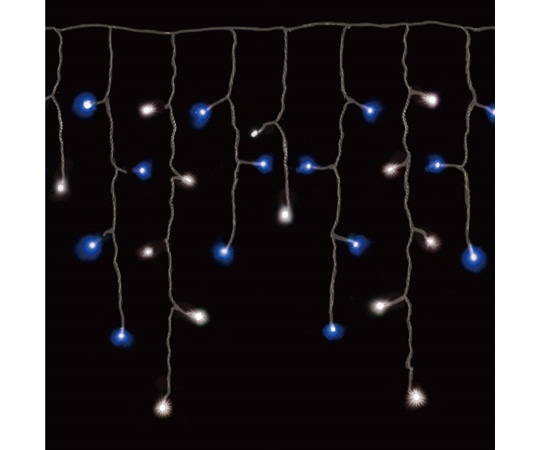 アズワン LEDつららライト 屋外使用可 100球 ホワイト/ブルー 28-61-1-2 1セット(ご注文単位1セット)【直送品】