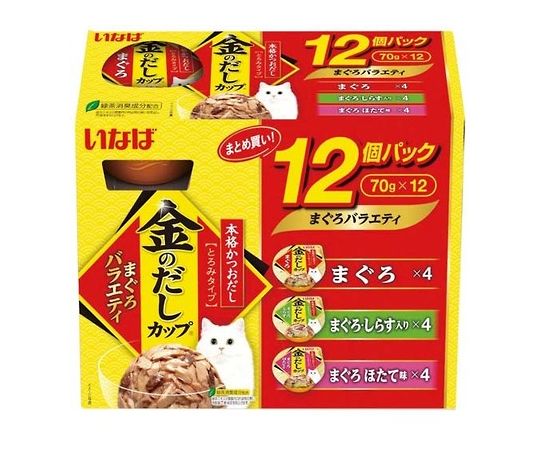 いなばペットフード 金のだしカップ まぐろバラエティ 12個パック IMC-501 1箱（ご注文単位1箱）【直送品】