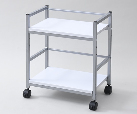 山善(YAMAZEN) デスク下ワゴン(キャスター付) ホワイト/シルバー MUD-50(WH/SL) 1台(ご注文単位1台)【直送品】