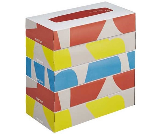 スマートバリュー ティッシュペーパー 1ケース(60箱入) N242J-12 1箱（ご注文単位1箱）【直送品】