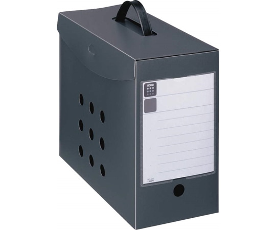 ライオン事務器 ボックスファイル<noile> ブラック BF-42N 1冊(ご注文単位1冊)【直送品】