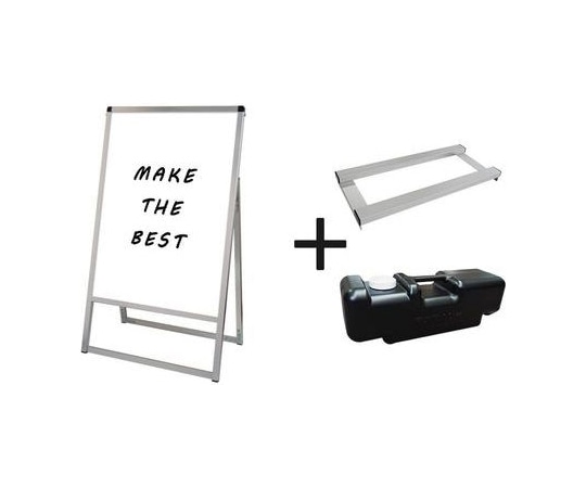 常磐精工 バリウススタンド看板 ホワイトボード B1片面 ウエイトアーム・水タンクセット VASKWB-B1K-3SET 1個（ご注文単位1個）【直送品】