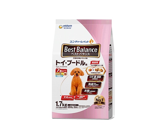 ユニ・チャーム ベストバランス ふっくら仕立て トイプードル用 7歳が近づく頃から始める低脂肪設計 1.7kg  1個（ご注文単位1個）【直送品】