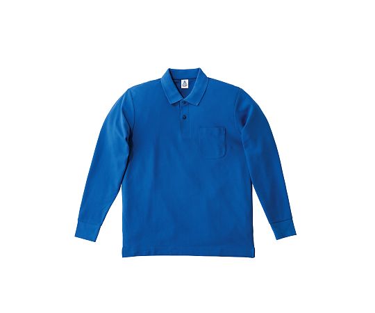 LIFEMAX ポケット付CVC鹿の子ドライ長袖ポロ ロイヤルブルー S MS3115-7 S 1枚（ご注文単位1枚）【直送品】