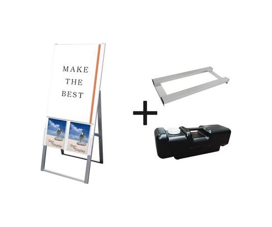 常磐精工 カタログケーススタンド看板 Uタイプ A1片面 ウエイトアーム・水タンクセット KCSKU-A1K-3SET 1個（ご注文単位1個）【直送品】