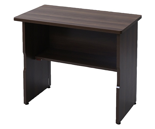 山善(YAMAZEN) 木製(棚付) 折りたたみデスク 80cm ウォルナット MOT8045(WL) 1台(ご注文単位1台)【直送品】