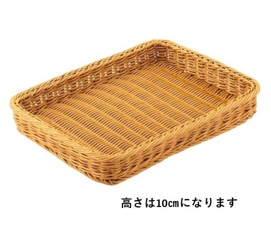 アズワン PP製バスケット ブラウン H10cm 61-778-54-4 1個（ご注文単位1個）【直送品】