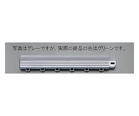 エスコ 50x300x20mm 中フチ(雌/グリーン) EA997RR-1A 1個(ご注文単位1個)【直送品】