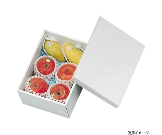 ヤマニパッケージ 青果用贈答箱 ホワイト(小) 50枚 L-176 1ケース（ご注文単位1ケース）【直送品】