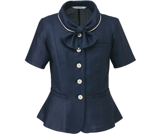 カーシーカシマ ENJOY オーバーブラウス PURETWEED ネイビー 13号 ESA704 1枚（ご注文単位1枚）【直送品】