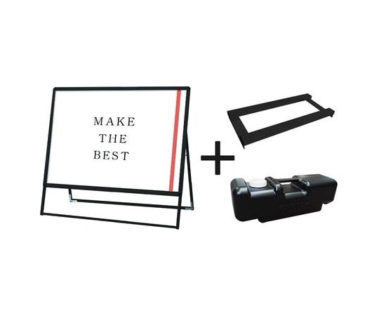 常磐精工 ポスターグリップスタンド看板 屋外用 B0横片面ブラック ウエイトアーム・水タンクセット PGSK-B0YKB-G-3SET 1個（ご注文単位1個）【直送品】