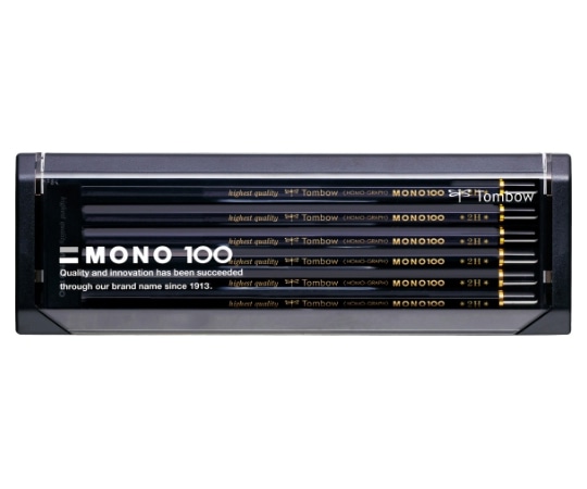 トンボ鉛筆 鉛筆 モノ100 2H 1ダース(12本入) MONO-1002H 1ダース（ご注文単位1ダース）【直送品】
