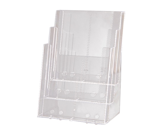 ササガワ カタログホルダー A4 3段 32-8765 1個(ご注文単位1個)【直送品】