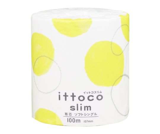 イトマン イットコスリム トイレットペーパー 100mシングル 1ロール個包装×60個入 10100025 1ケース(ご注文単位1ケース)【直送品】