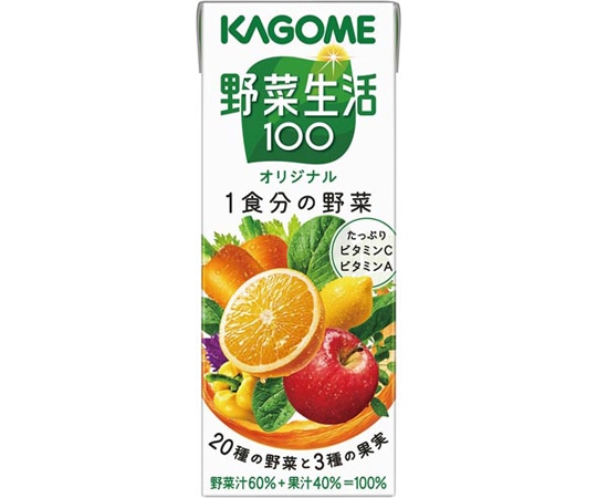 カゴメ 野菜生活100 オリジナル 200mL 24本 9356 1ケース※軽（ご注文単位1ケース）【直送品】